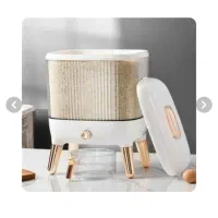 جا برنجی شفاف 10 کیلویی دکمه‌دار|ظروف نگهدارنده، پلاستیکی، یک‌بارمصرف|سیرجان, |دیوار