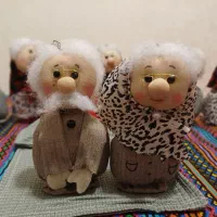 عروسک ننه جون و آقاجون|صنایع دستی و سایر لوازم تزئینی|همدان, |دیوار