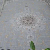 دو تخته فرش ۱۲ متری زمینه طوسی و دو تخته فرش کناره