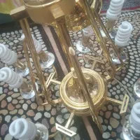 سه عدد لوستر مدرن و زیبا با رنگ ثابت با چهارشاخه