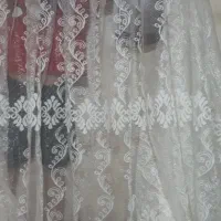 پرده تور و زیر پرده ای عرض ۳۹۰ و ارتفاع ۲۹۰