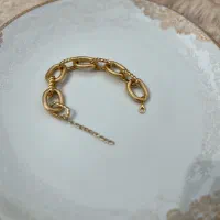 دستبند طلایی رنگ ثابت|بدلیجات|یاسوج, |دیوار