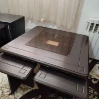 میز وسط مبل با ۴ عسلی و میز تلویزیون