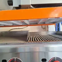 گریل ترکیبی ۹۰ سانت و میز کار استیل ۱نیم متری