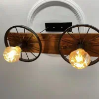 لوستر ترکیب چوب وفلز