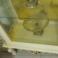 بوفه ویترین چوبی کرم شیک در حد نو|بوفه، ویترین، کنسول|مشهد, مهدی آباد|دیوار