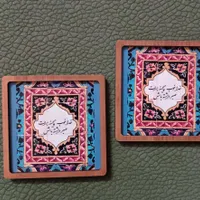 زیر لیوانی چوبی