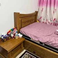 سرویس تخت خواب ۱۲۰ روکش چوب گردو در حد نو|تخت و سرویس خواب|تهران, جوادیه تهرانپارس|دیوار