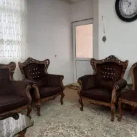 مبل استیل9نفره چوب راش سلطنتی