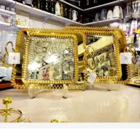 انواع سینی چای خوری موجود توضیحات خوانده شود|ظروف سرو و پذیرایی|دهدشت, |دیوار