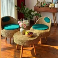 میزو صندلی حصیری ظرفیت تخفیف جشنواره فقط 10تا|مبلمان خانگی و میز عسلی|کهک, |دیوار