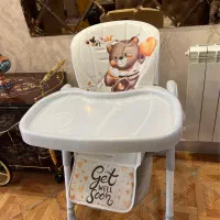 صندلی غذاخوری کودک  بی بی ماک مدل خرسی