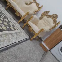 مبلمان سلطنتی ۷نفره بهمراه ۳عدد میز عسلی|مبلمان خانگی و میز عسلی|شوش, |دیوار