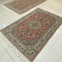 جفت زرونیم اردکان درحدنو زمینه گلبهی|فرش|همدان, |دیوار