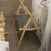 گهواره سنتی مدل سایمان ۱ تخت کنار مادر مدل سایمان۱