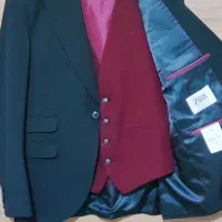 کت شلوار تک دکمه به همراه جلیقه