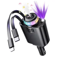 شارژر فندکی چندکاره + خوشبوکننده و بخور سرد RGB