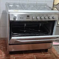 گاز 5 شعله اسنوا تمام ایستیل در اک