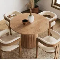 غذاخوری ناهارخوری چوبی راش و روس