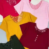 تیشرت گیپور دار