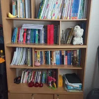 کتابخانه|کتابخانه، شلف، قفسه‌های دیواری|تهران, شهرک ولیعصر جنوبی|دیوار