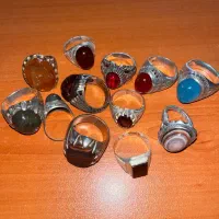 فروش ویژه انگشترهای نقره با سنگ‌های قیمتی|جواهرات|قزوین, |دیوار