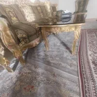 مبل ۸ نفره تمام چوب استیل|مبلمان خانگی و میز عسلی|تهران, بیسیم|دیوار