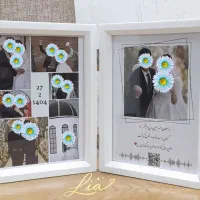 قاب موزیکال عکاسی طراحی قاب کتابی