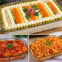 انواع ساندویچ خانگی ، الویه  و انواع غذاهای خانگی
