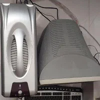 کامپیوتر رومیزی با مانیتور و کیبورد و اسپیکر|رایانه رومیزی|شاهین دژ, |دیوار