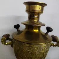 سماور روسی حکاکی|سماور، چای‌ساز، قهوه‌ساز|مهاباد (آذربایجان غربی), |دیوار