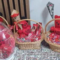 باکس ولنتاین سبد حصیری