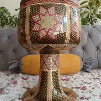 تمبک تنبک خاتم کاری  اصفهان دهانه ۲۸چوب یکتکه سالم