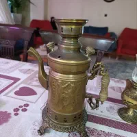 سماور ذغالی برنجی آنتیک
