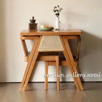 میزناهارخوری وغذاخوری کمجا لوتوس چوبی و پارچه ای