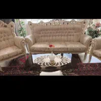 فروش فوری مبل سلطنتی ۹ نفره همراه میز و عسلی نو|مبلمان خانگی و میز عسلی|سنندج, |دیوار