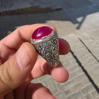 انگشتر یاقوت رکاب قلمکاری شده|جواهرات|یزد, |دیوار