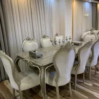 فروش فوری سرویس مبلمان غذا خوری کنسول چوب راش|مبلمان خانگی و میز عسلی|رشت, پستک|دیوار