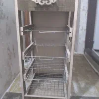 جای سیب زمینی و پیاز کشودار  و چرخ دار