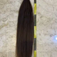 مو طبیعی قهوه ای بلند