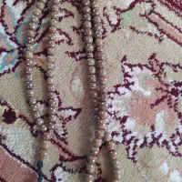 تسبیح دست ساز دانه خرما نقره کوب