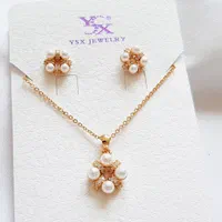 نیمست زنجیری نگین و مروارید دار طلایی، انتخاب کیوت|بدلیجات|اردبیل, |دیوار