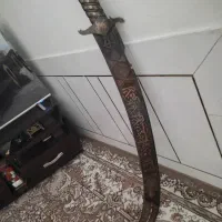 شمشیر ذوالفقار نقره کوب|کلکسیون اشیاء عتیقه|تهران, امام زاده حسن|دیوار