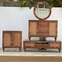آینه کنسول و میز تی وی و جاکفشی و آینه قدی|بوفه، ویترین، کنسول|کرج, شهرک جهان‌نما|دیوار