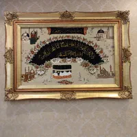 تابلو وان یکاد مکه و مدینه|تابلو فرش|تهران, جردن|دیوار