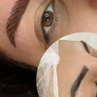 فیبروز . کاور تتو قدیمی بدون ریمو. لیفت مژه و ابرو