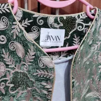 مانتو مجلسی مخمل خامه دوزی نگین دار|لباس|اندیمشک, |دیوار