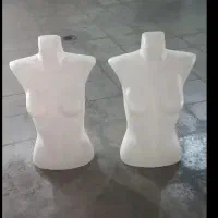 مانکن نیم تنه دبه ای  چوب لباسی
