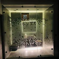 شیشه سکوریت.پارتیشن حمام مستر،بالکنی،لمینت،دربرقی