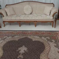 یک دست مبلمان ۷ نفره چوب راش با جلو مبلی